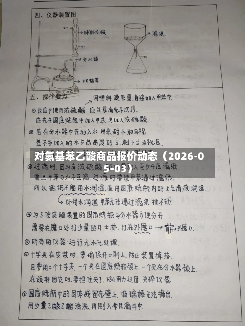 对氨基苯乙酸商品报价动态（2026-05-03）-第3张图片