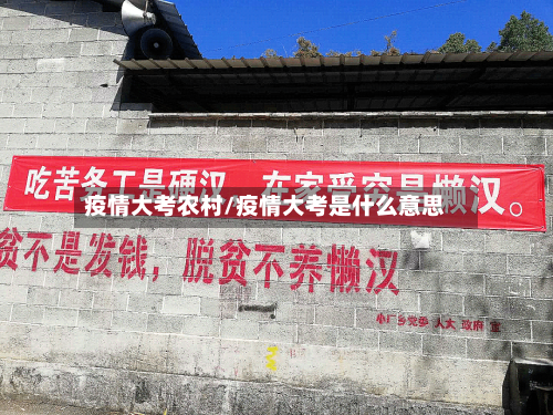 疫情大考农村/疫情大考是什么意思-第2张图片
