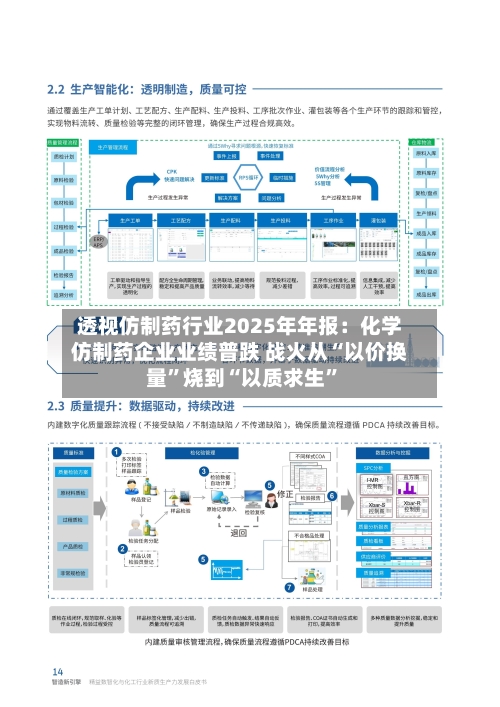 透视仿制药行业2025年年报：化学仿制药企业业绩普跌 战火从“以价换量”烧到“以质求生	”-第2张图片