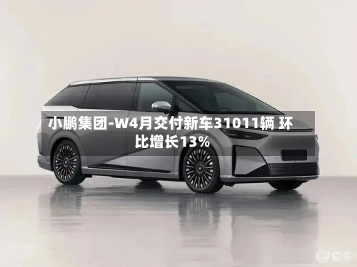 小鹏集团-W4月交付新车31011辆 环比增长13%