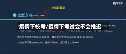 疫情下校考/疫情下考试会不会推迟