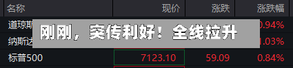 刚刚，突传利好！全线拉升-第2张图片