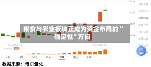 粮食与农业板块正成为资金布局的“确定性	”方向-第2张图片