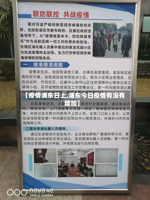 【疫情浦东日上,浦东今日疫情有没有增加】
