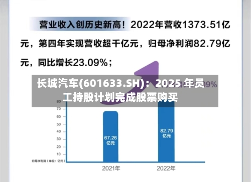 长城汽车(601633.SH)：2025 年员工持股计划完成股票购买